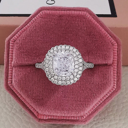 Blush Halo Engagement Ring Collection – Cushion, Pear & Heart Cuts