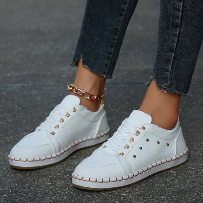 Leopard Print Elizabeth Ainsley Canvas Sneakers