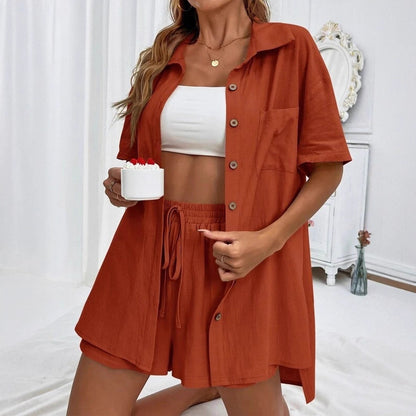Chic Elizabeth Ainsley Shirt & Shorts Set