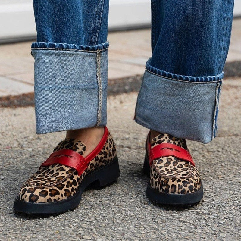 Chic Leopard Low Heel Shoes by Elizabeth Ainsley