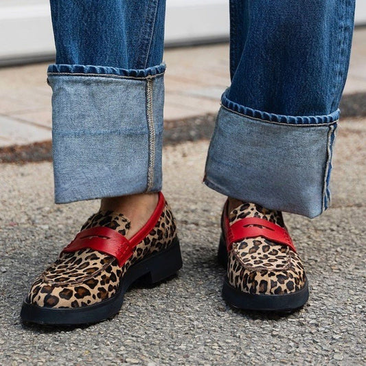 Chic Leopard Low Heel Shoes by Elizabeth Ainsley