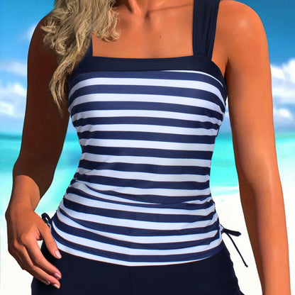Striped Plus Size Bikini Boxers by Elizabeth Ainsley