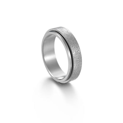 Celestial Engraved Band Ring – Moon, Star & Minimal Pattern Set