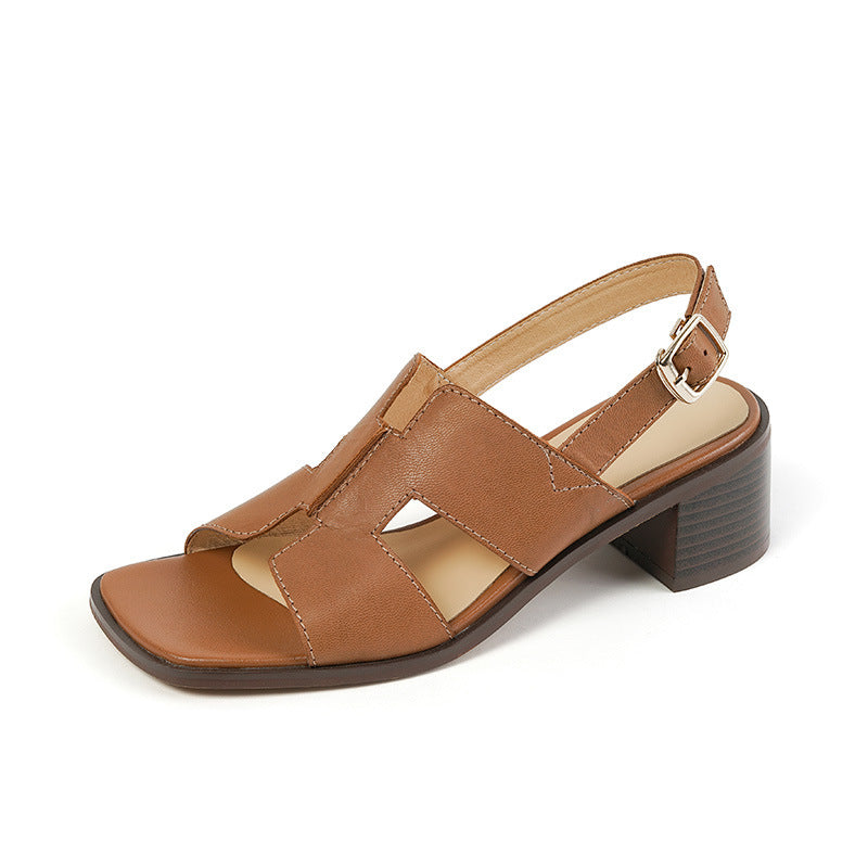 Chic Chunky Heel Sandals by Elizabeth Ainsley