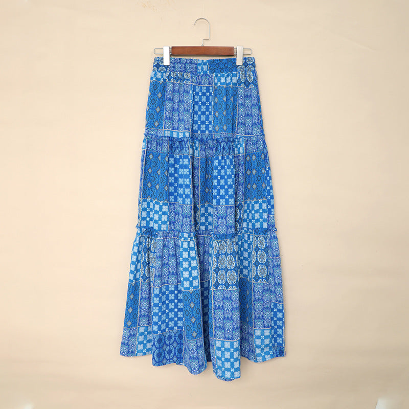 Bohemian Print Elizabeth Ainsley Maxi Skirt