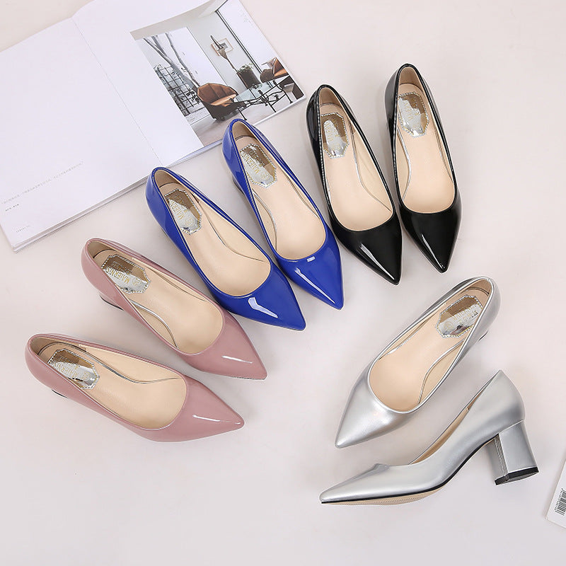 Chic Pointed Chunky Heels by Elizabeth Ainsley