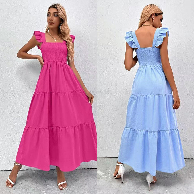 Chic Ruffle Maxi Dress by Elizabeth Ainsley