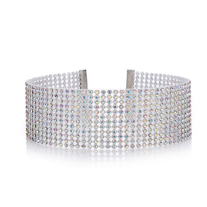 Luxury Rhinestone Choker Neck
