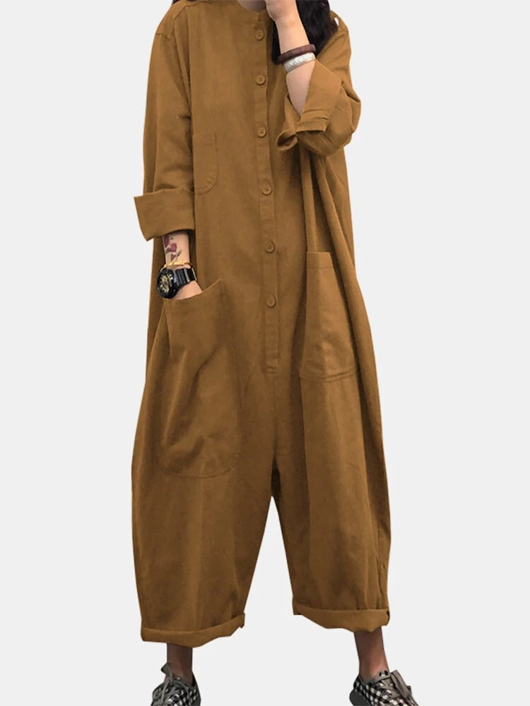 Relaxed Multi Pocket Jumpsuit by Elizabeth Ainsley