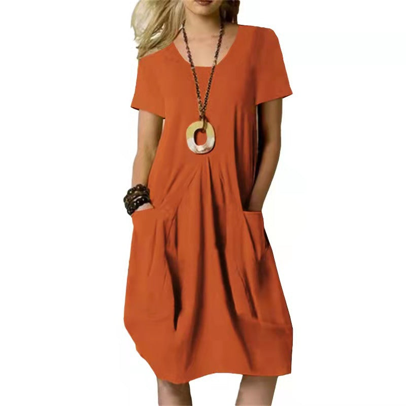Effortless Cotton Linen Dress Elizabeth Ainsley