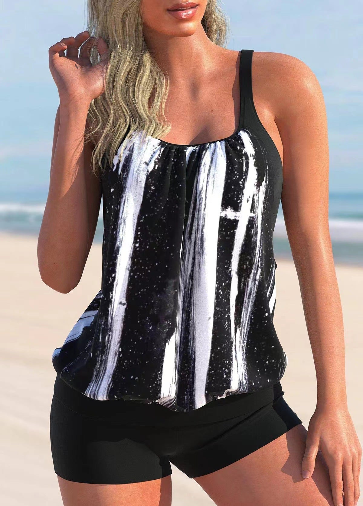 Pinterest-Inspired Elizabeth Ainsley Boxer Swim Bikini