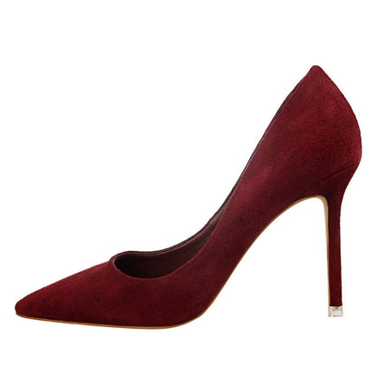 Chic Suede Pointed Heels by Elizabeth Ainsley