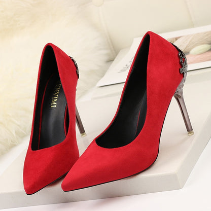 Elegant Suede High Heels by Elizabeth Ainsley