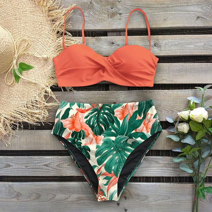 Floral High Waist Bikini by Elizabeth Ainsley
