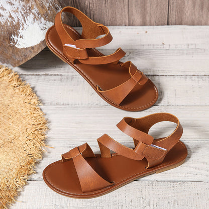 Pinterest-Inspired Elizabeth Ainsley Flat Velcro Sandals