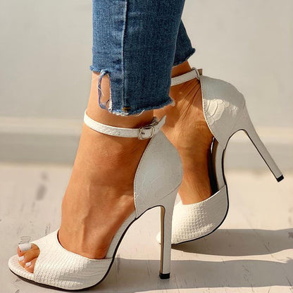 Chic Peep Toe Heels by Elizabeth Ainsley