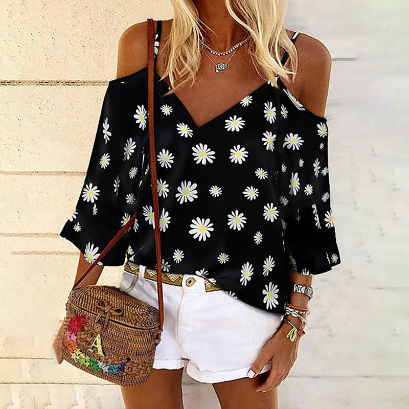 Chic Printed Chiffon Blouse Elizabeth Ainsley
