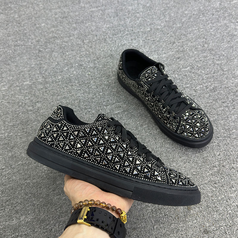Rhinestone Suede Sneakers by Elizabeth Ainsley