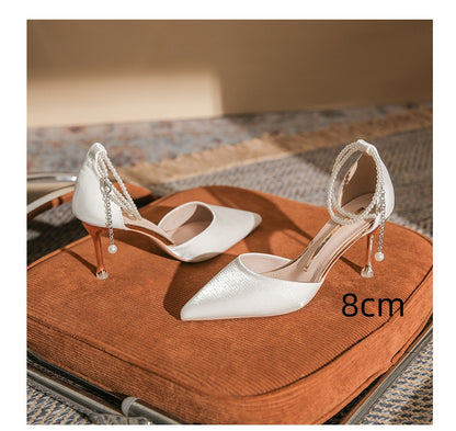 Elegant Elizabeth Ainsley Stiletto Buckle Sandals