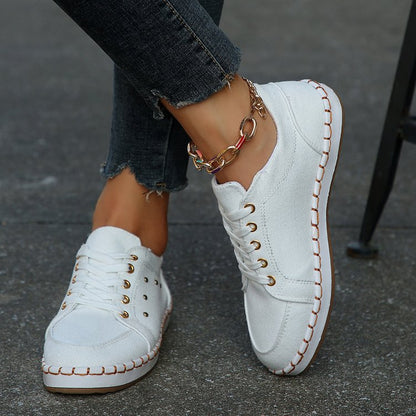 Leopard Print Elizabeth Ainsley Canvas Sneakers