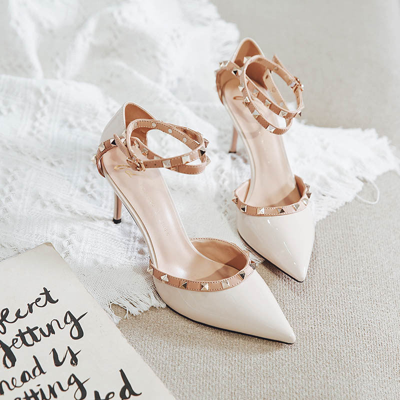 Chic Rivet High Heels by Elizabeth Ainsley