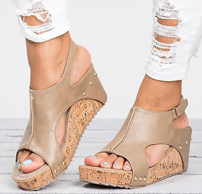 Chic Platform Wedge Sandals Elizabeth Ainsley
