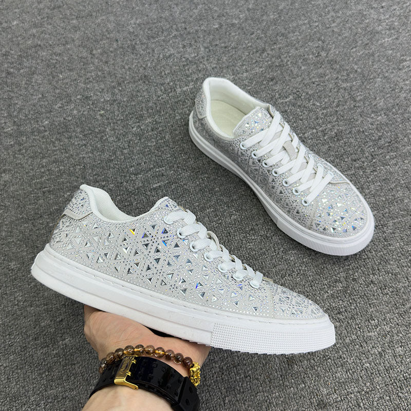Rhinestone Suede Sneakers by Elizabeth Ainsley