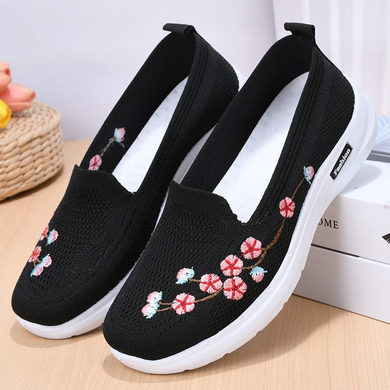 Breathable Embroidered Pumps by Elizabeth Ainsley
