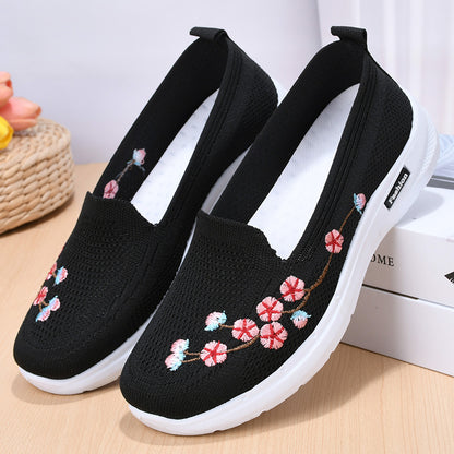 Breathable Embroidered Pumps by Elizabeth Ainsley