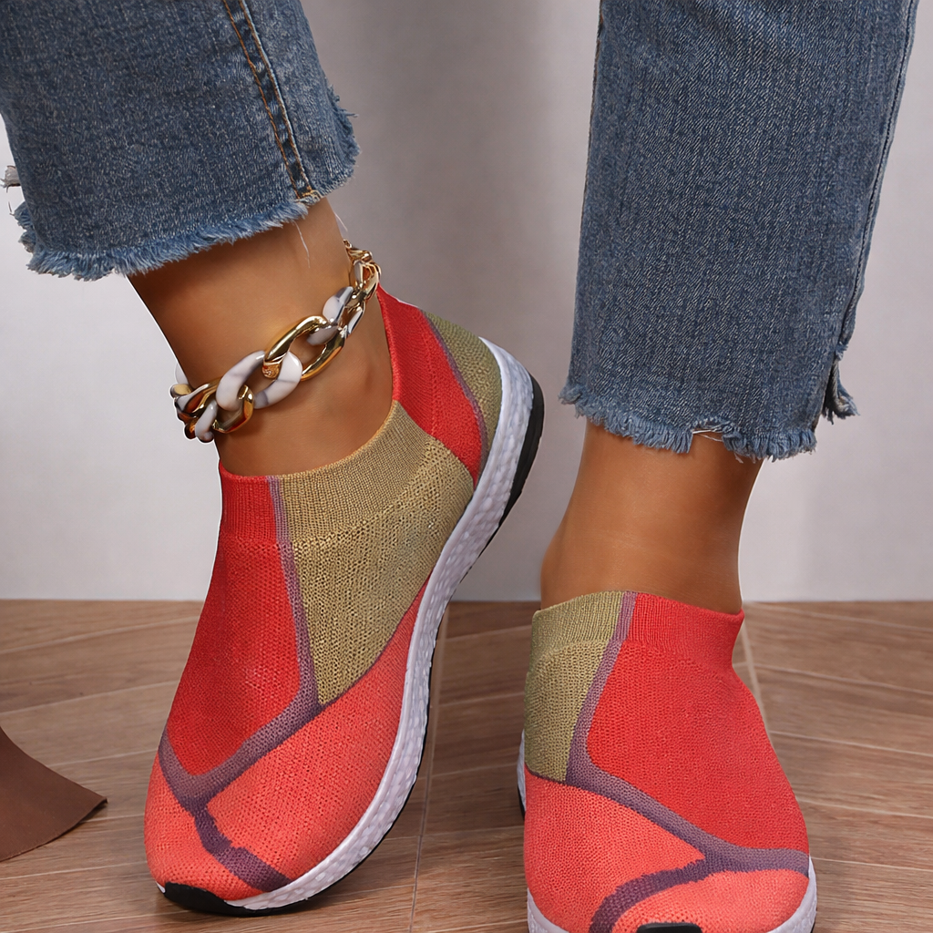 Colorblock Mesh Sneakers by Elizabeth Ainsley