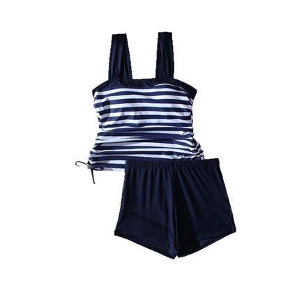 Striped Plus Size Bikini Boxers by Elizabeth Ainsley