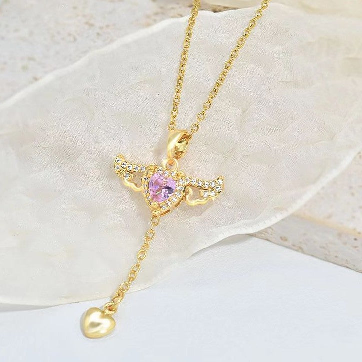 Heart Lariat Necklace