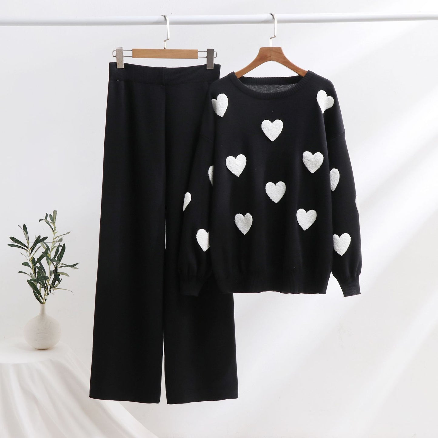 Chic Heart Knit Set by Elizabeth Ainsley