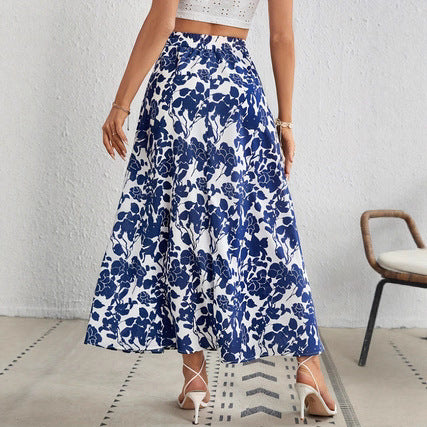 Chic Floral Pleated Skirt by Elizabeth Ainsley