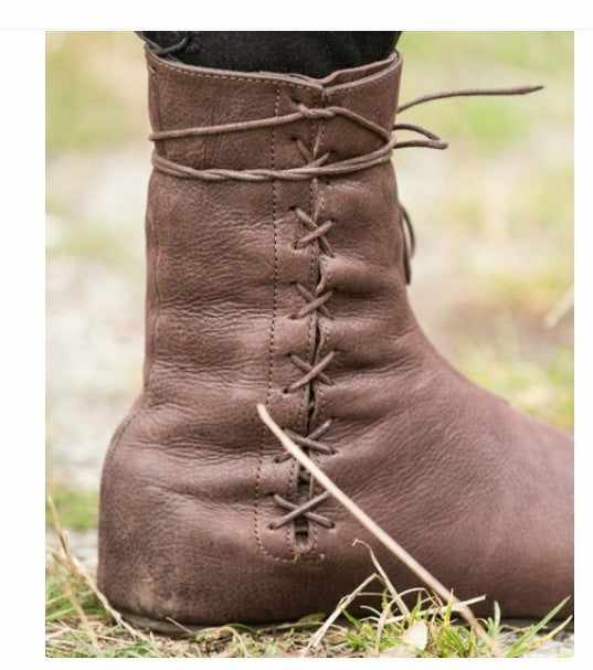 Elizabeth Ainsley Flat Boots - Cross Strap Comfort Design