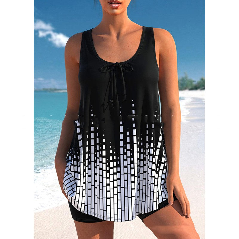 Chic Plus Size Printed Bikini by Elizabeth Ainsley