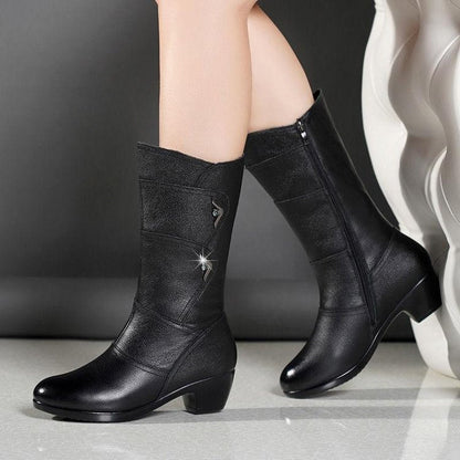Maaike | Classic Mid-Calf Orthopedic Wedge Boots