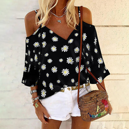 Chic Printed Chiffon Blouse Elizabeth Ainsley