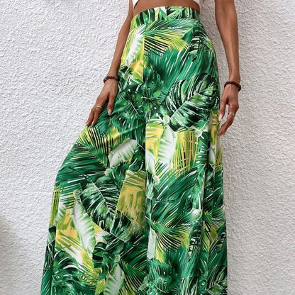Chic Floral Wide-Leg Pants by Elizabeth Ainsley