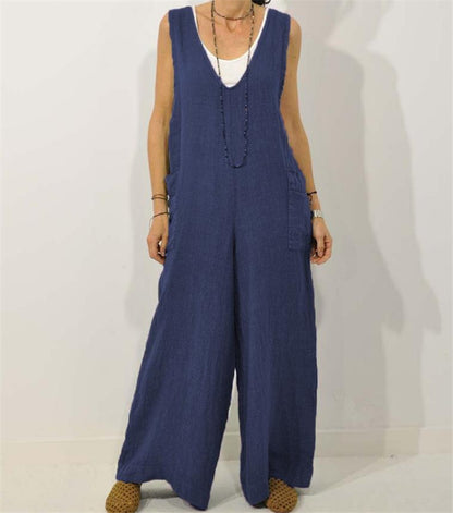 Relaxed V-Neck Cotton Jumper by Elizabeth Ainsley