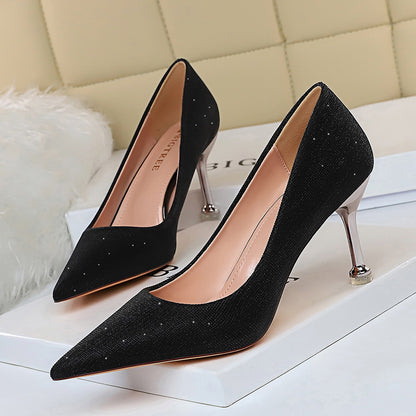 Sparkling Pointed Toe Heels by Elizabeth Ainsley