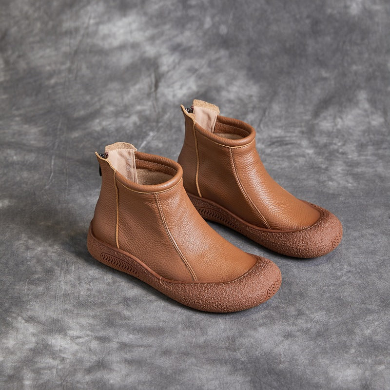Elizabeth Ainsley Cowhide Ankle Boots - Supportive Comfort