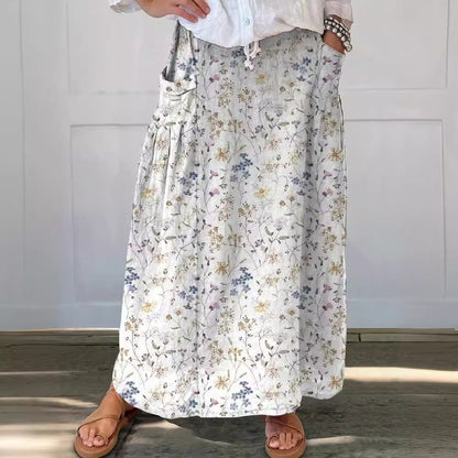Retro Floral Elizabeth Ainsley Everyday Pocket Skirt
