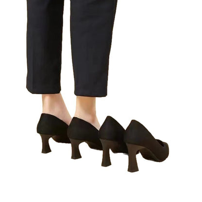 Elegant Black Stiletto Heels by Elizabeth Ainsley