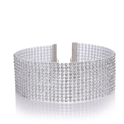 Luxury Rhinestone Choker Neck