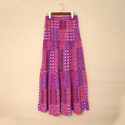 Bohemian Print Elizabeth Ainsley Maxi Skirt