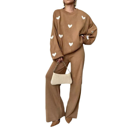 Chic Heart Knit Set by Elizabeth Ainsley