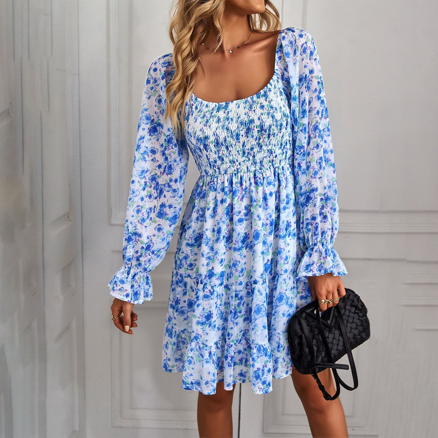 Boho Floral Print Dress Elizabeth Ainsley