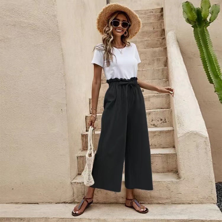 Pinterest-Inspired Elizabeth Ainsley Linen Wide Leg Pants