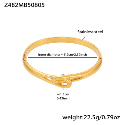 Statement Cuff Bracelet with Sculptural Open-End Design